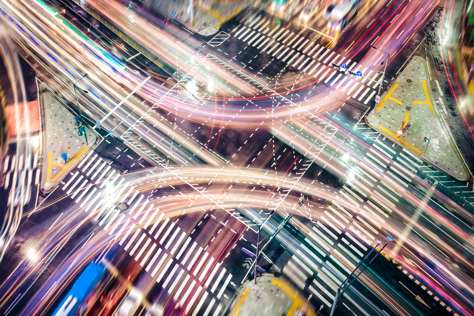 Modern City Concepts: intersection,