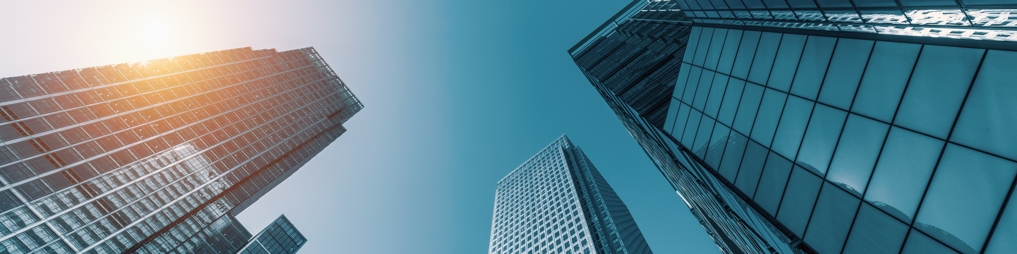 Skyscrapers in a finance district,